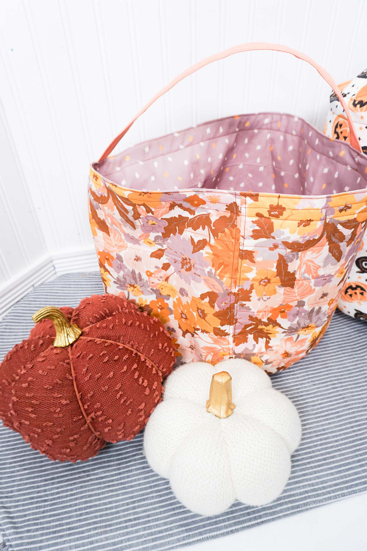DIY Halloween Fabric Bucket + Free Pattern