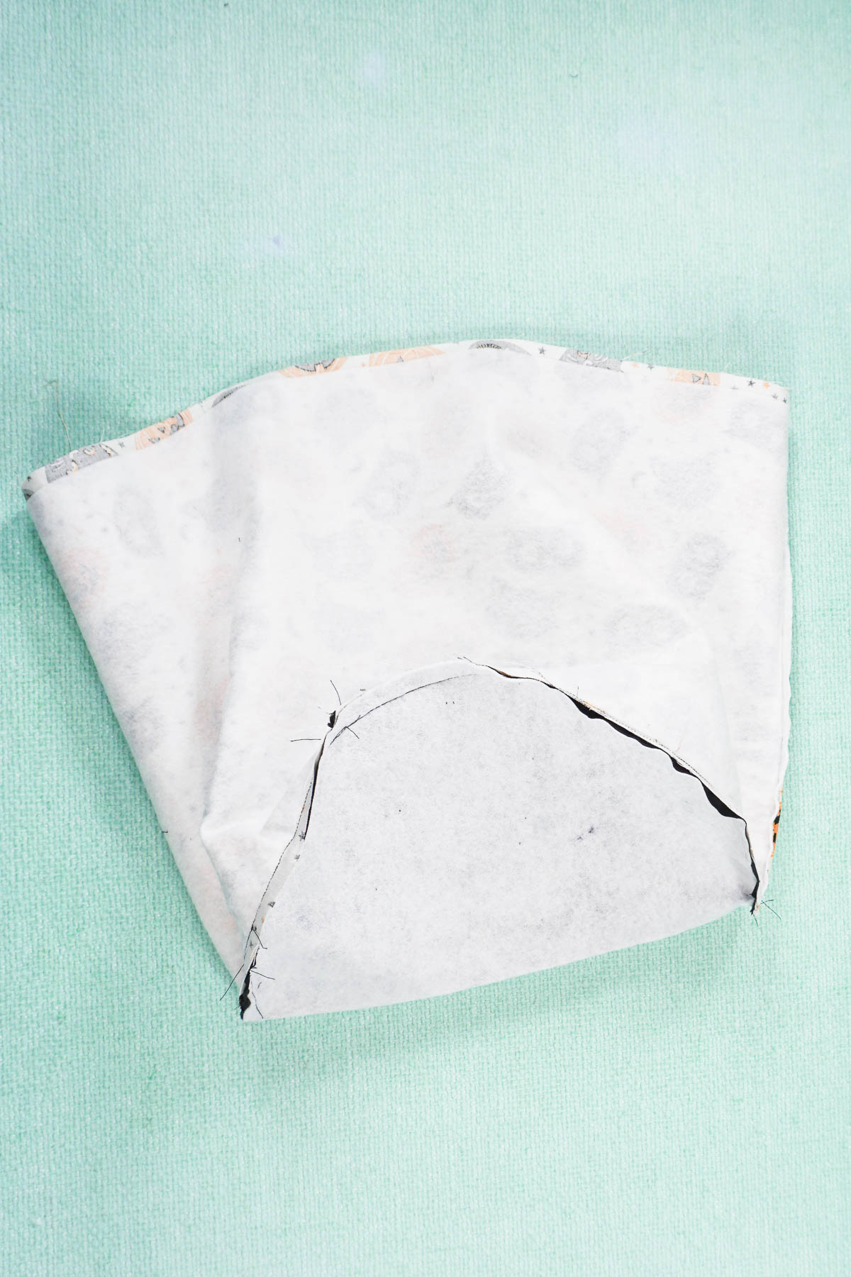 sew bottom onto side