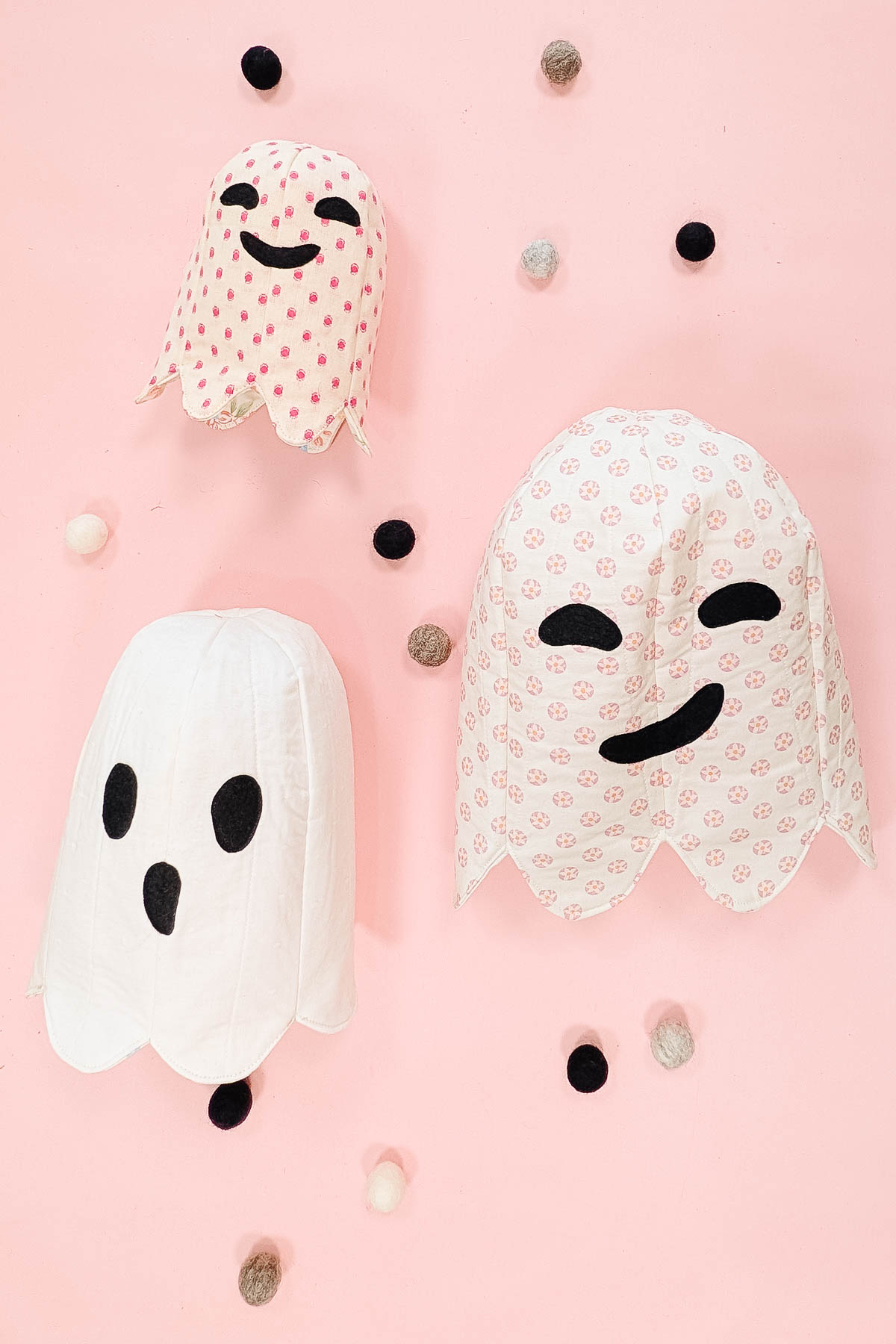 Charming Fabric Nesting Ghosts: Free Sewing Pattern
