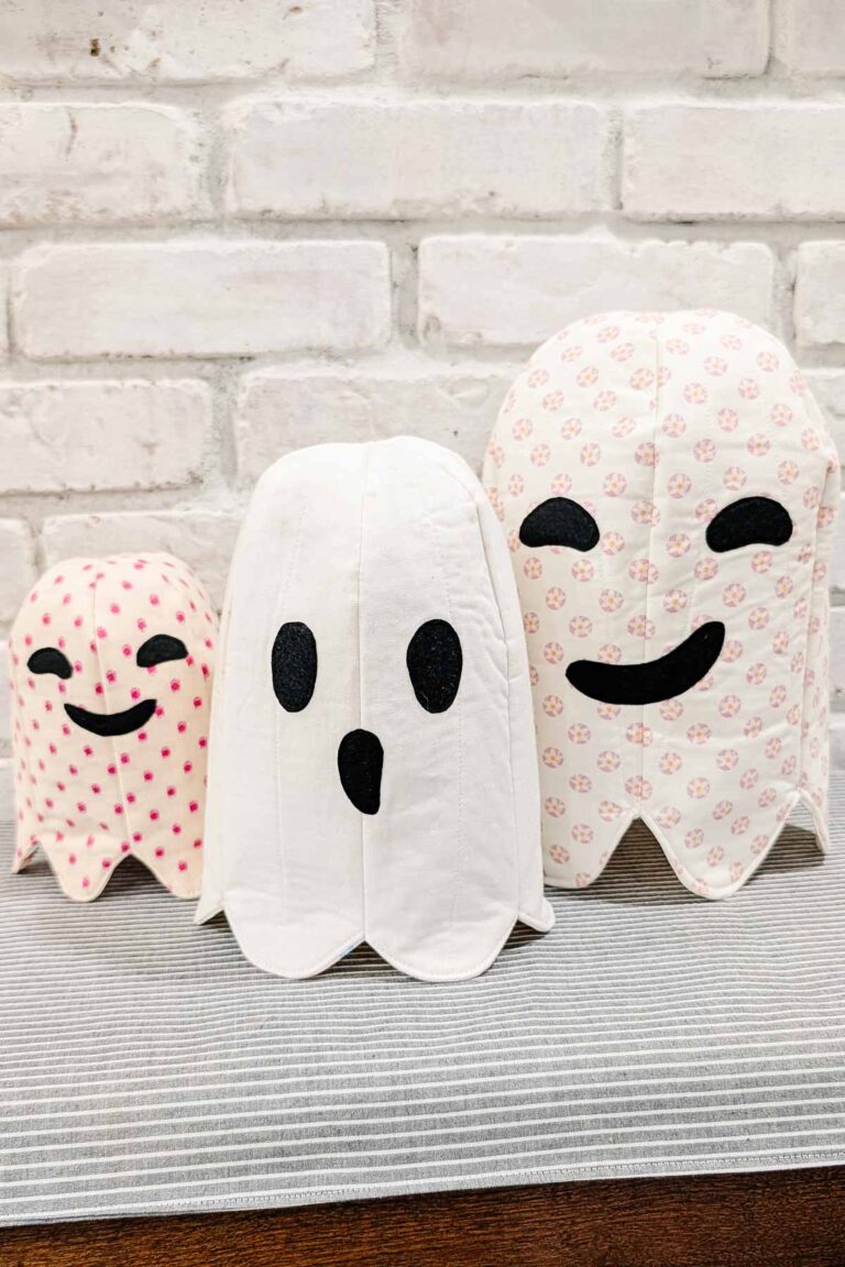 Charming Fabric Nesting Ghosts: Free Sewing Pattern