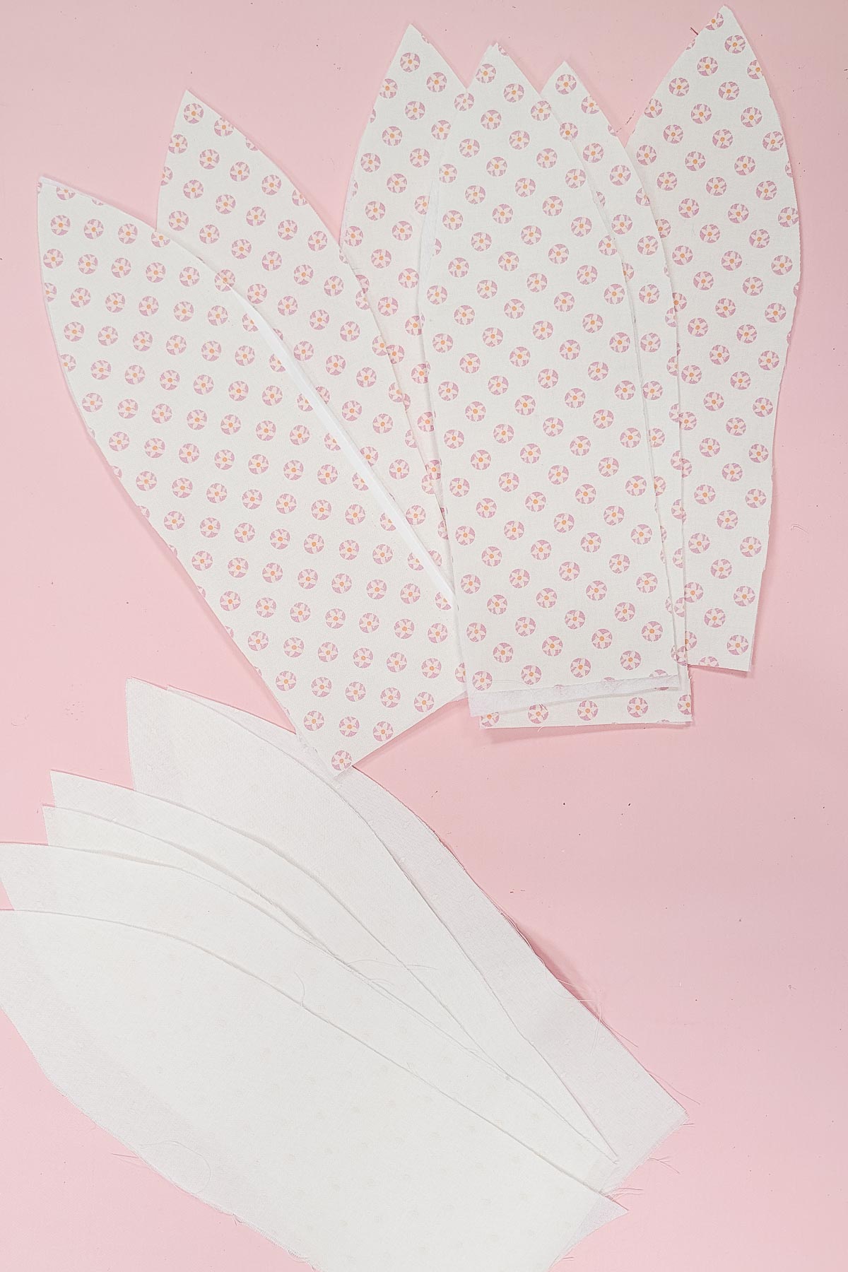 iron fusible fleece and interfacing onto fabric