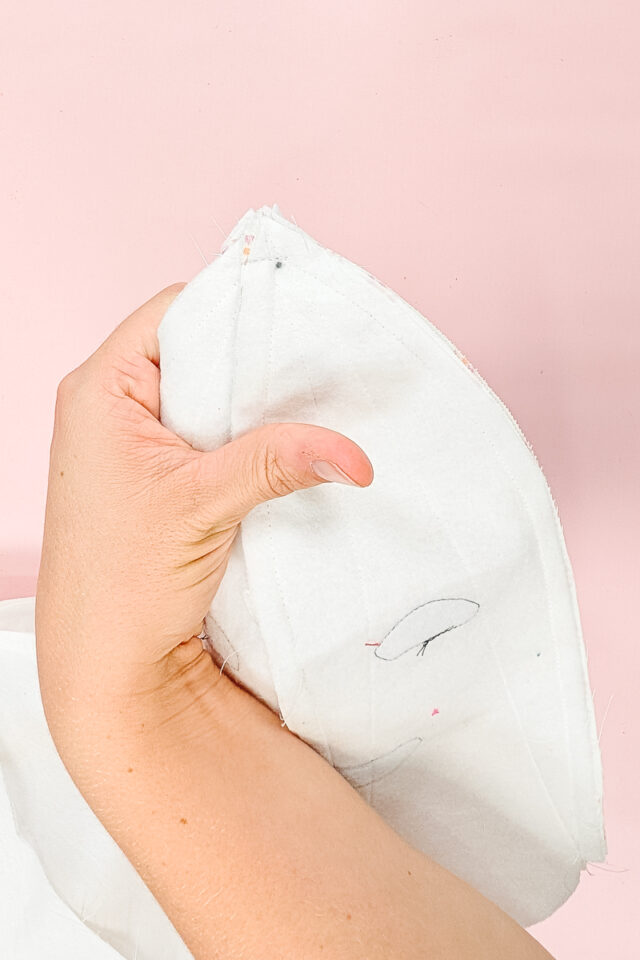 if the top doesn't come together you can add a short stitch to close it