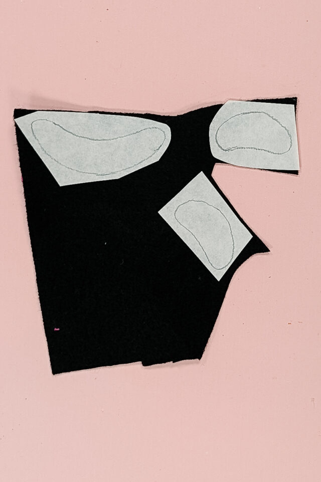 iron adhesive onto felt