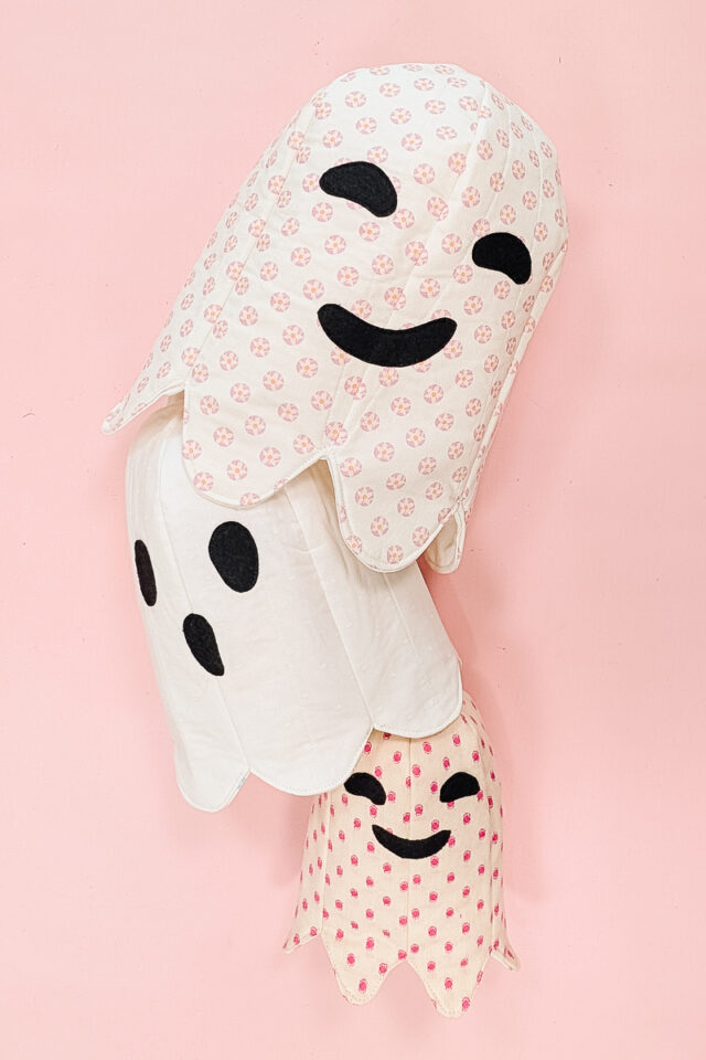 Charming Fabric Nesting Ghosts: Free Sewing Pattern
