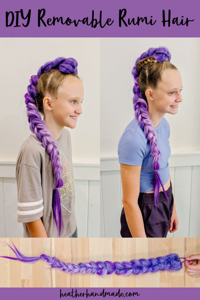 diy removable rumi hair tutorial