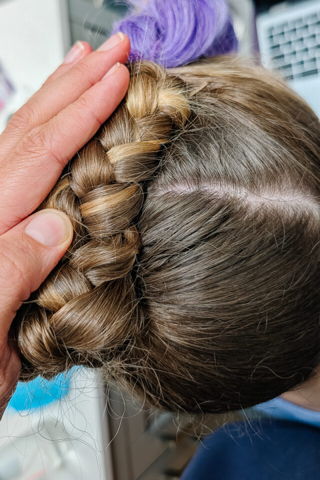 keep the braids woven as thin as possible
