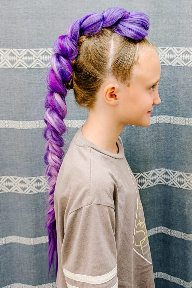 DIY Removable Rumi Hair Tutorial for short hair