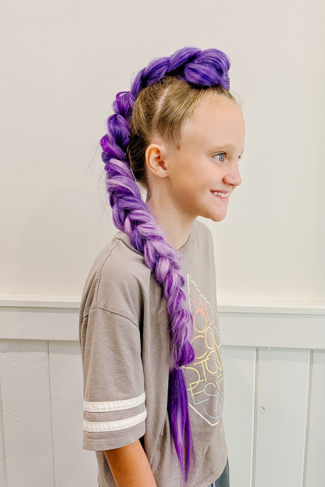 DIY Removable Rumi Hair Tutorial for short hair