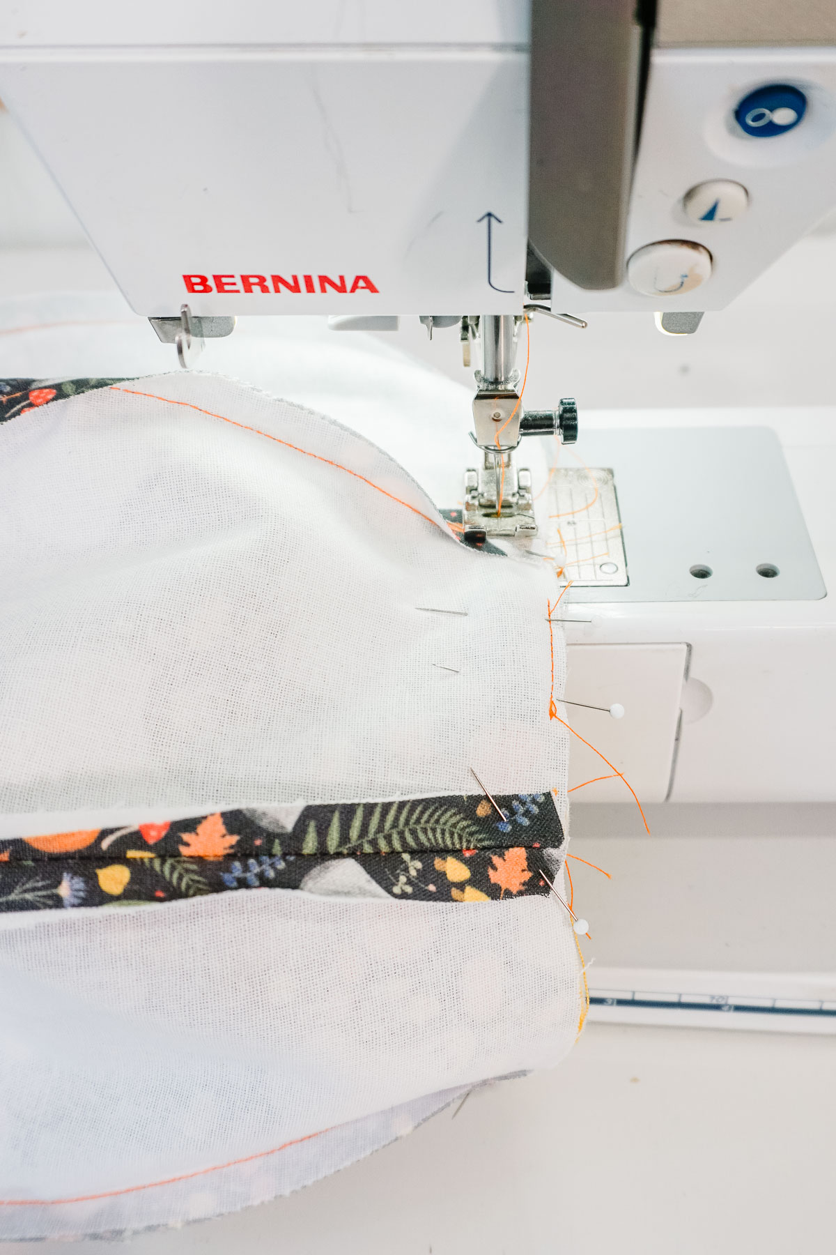 sew around top and leave hole