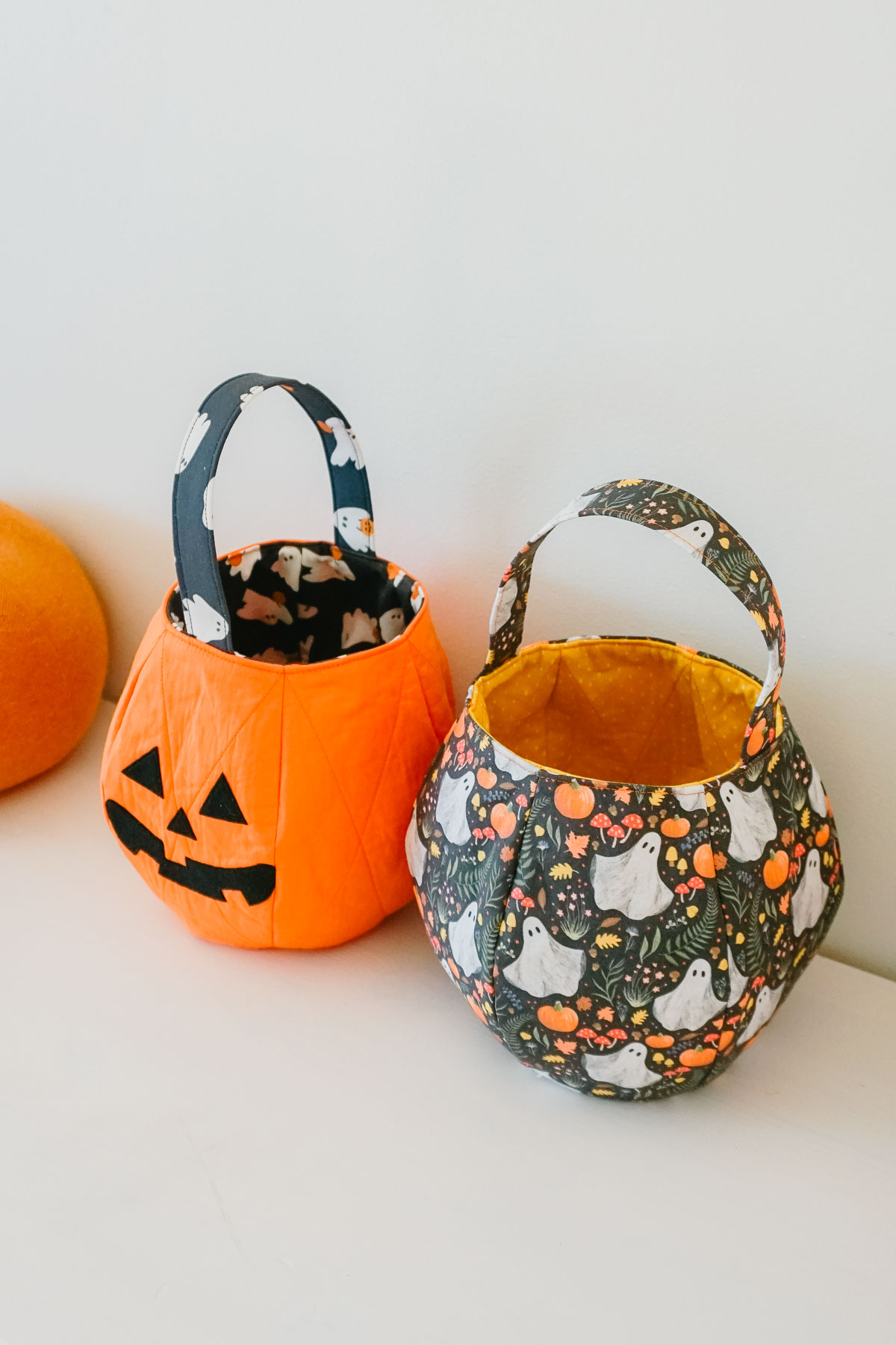 Halloween Trick or Treat Basket: Free Sewing Pattern