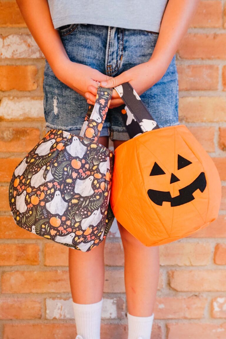 Halloween Trick or Treat Basket: Free Sewing Pattern