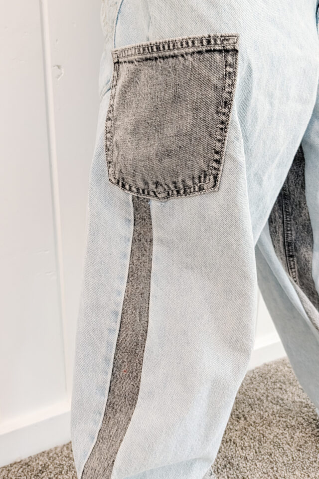 How to Upcycle Jeans by Adding Denim to Widen the Legs