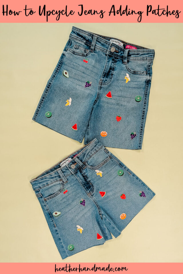 How to Upcycle Jeans by Adding Patches