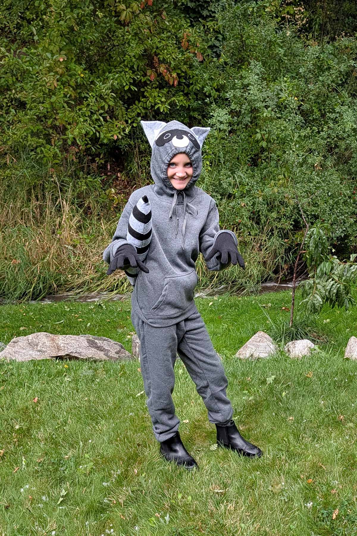 easy diy raccoon costume