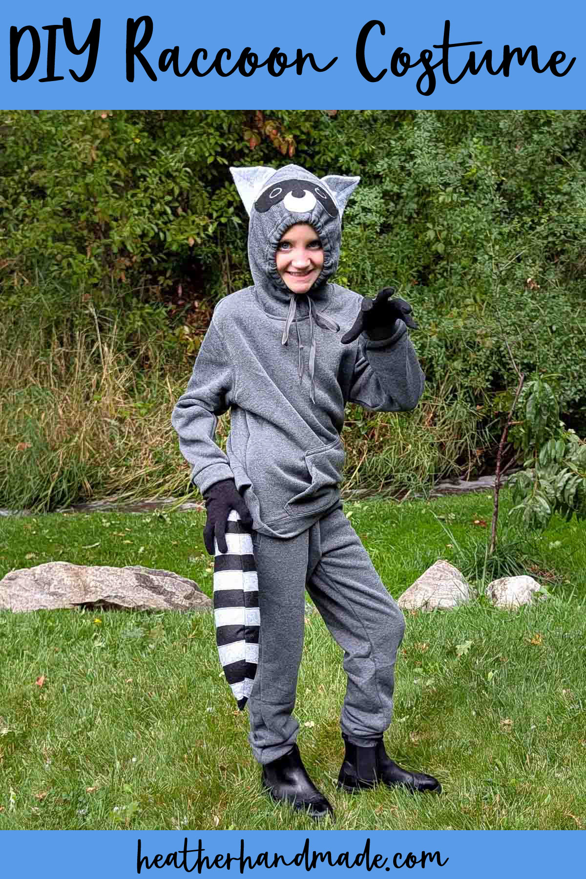 easy diy raccoon costume