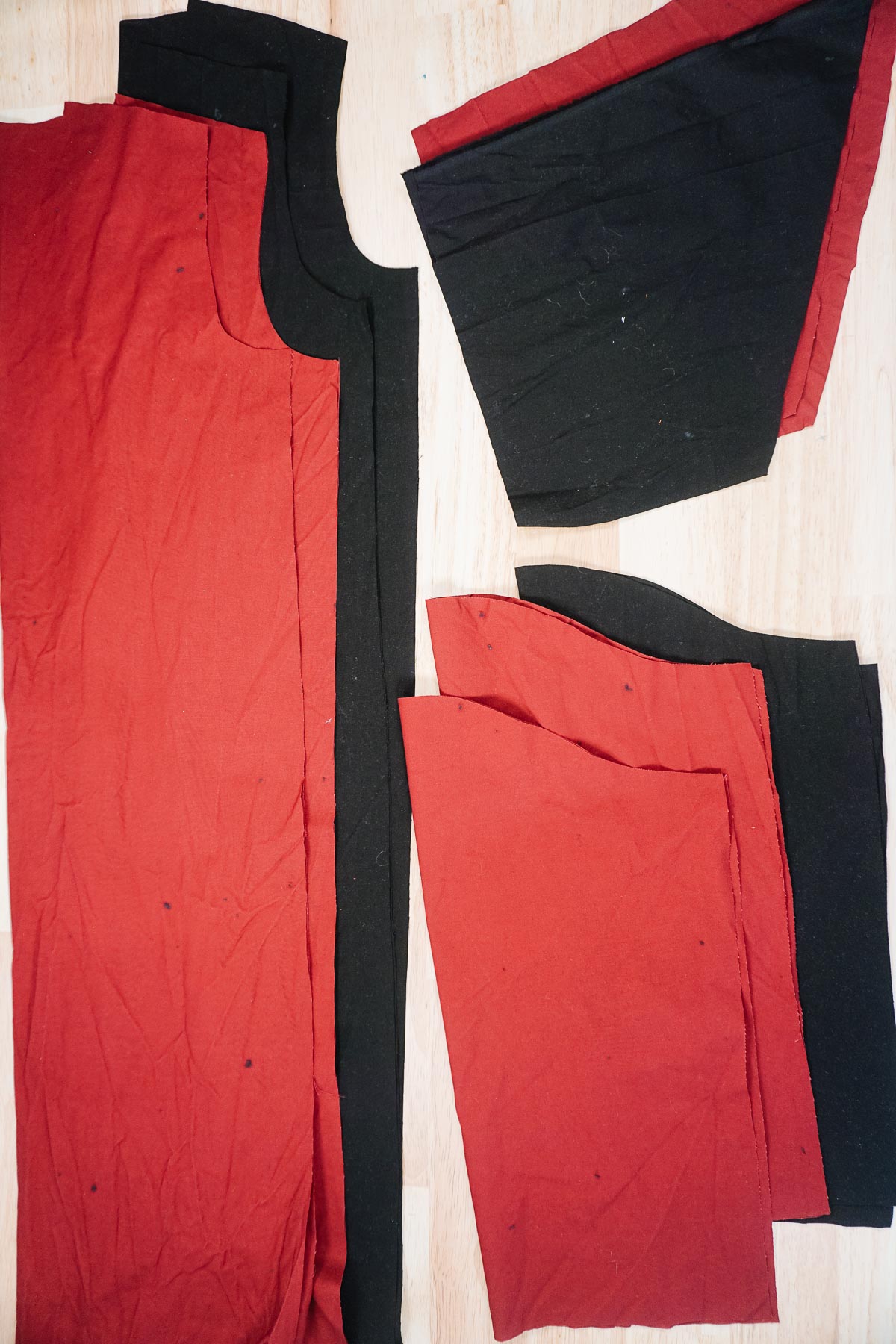 cut out robe pieces