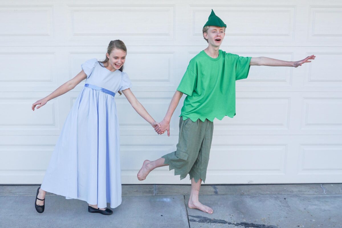 diy peter pan and wendy costume